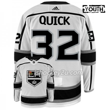 Børn NHL Los Angeles Kings Trøje JONATHAN QUICK 32 Adidas Hvid Authentic